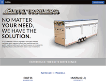 Tablet Screenshot of elitetrailers.com