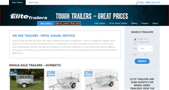 Desktop Screenshot of elitetrailers.co.nz